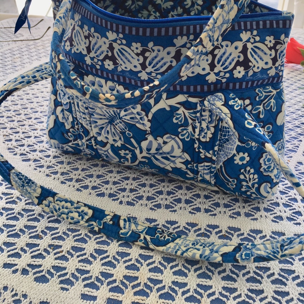 Quilted Vera Bradley bag.